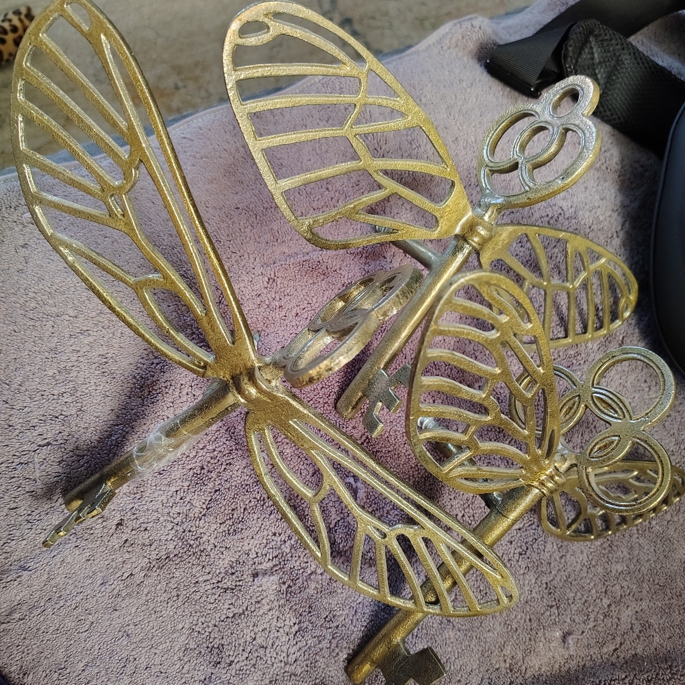 Pottery Barn Teen Harry Potter Flying Key Jewelry Hooks Set Of 3